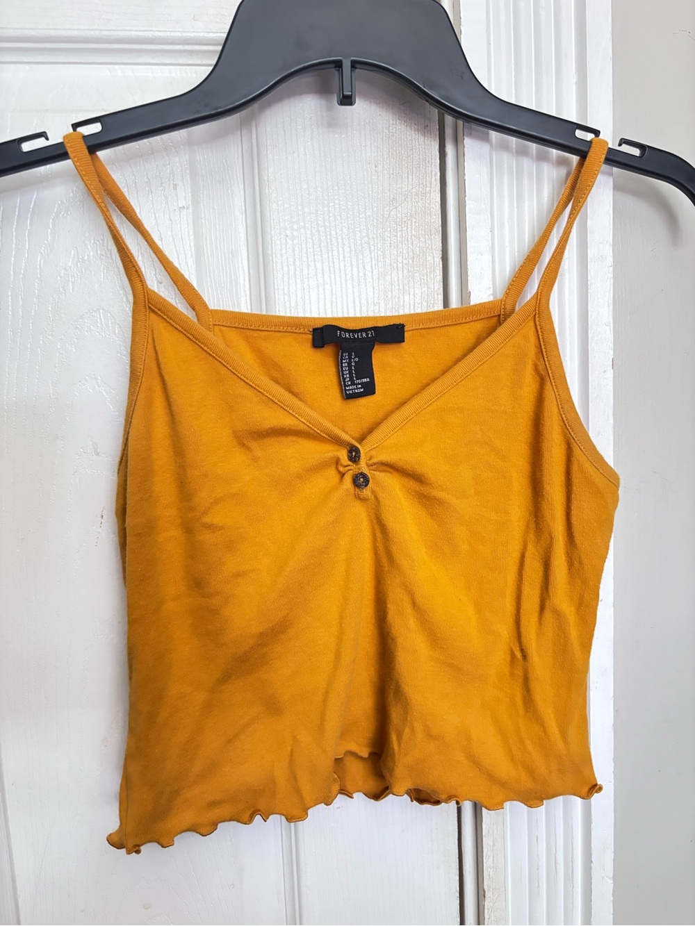Mustard Yellow Crop Top